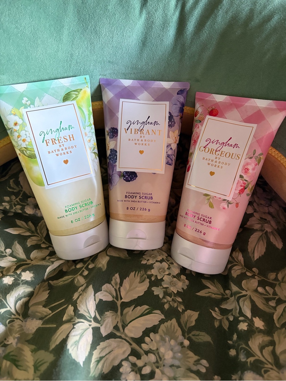 Bath & Body Works Gingham Foaming Sugar Body Scrub - Pink, Purple, Green All new